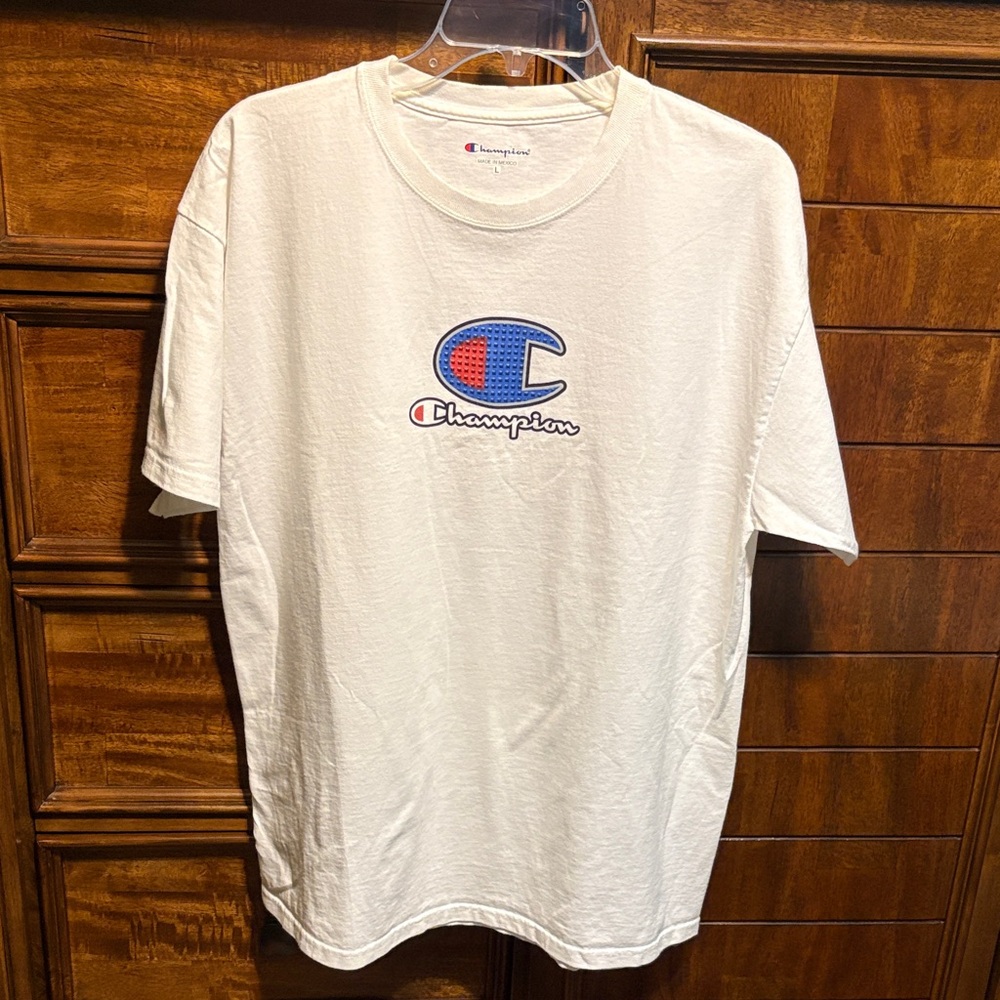 Champion White Short Sleeve Tee